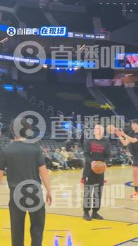 杨瀚森赛前热身备战vs勇士！弧顶三分连续飚中手感不错！